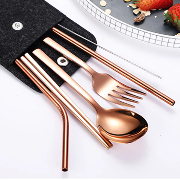 Cutlery Set With Pouch