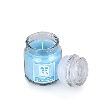 IRIS OCEAN DREAMS GLASS JAR CANDLE