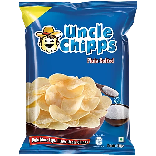 Uncle Chips Plain Salted Flavour, 48g