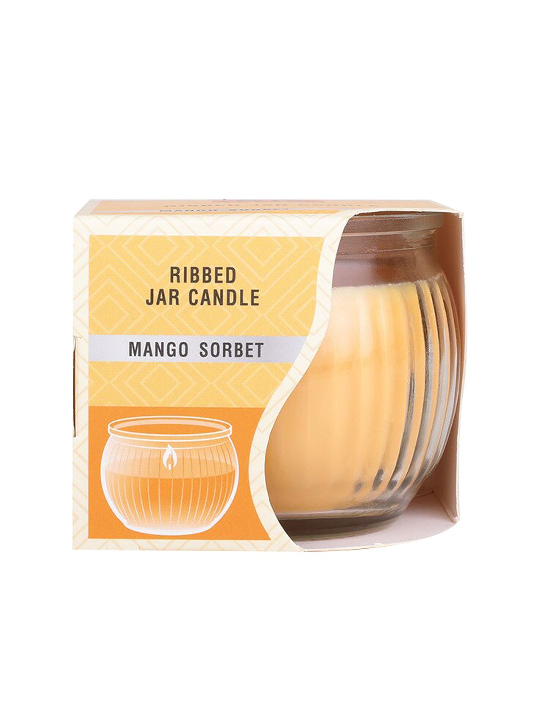 IRIS MANGO SORBET RIBBED JAR CANDLE