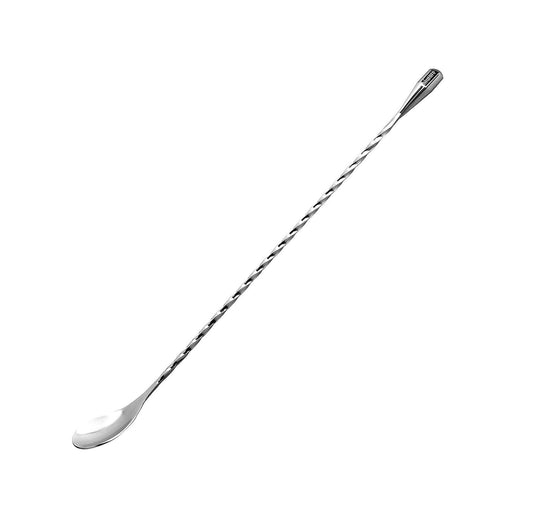 Dynore Teardrop Twisted Design Bar Spoon (Stainless Steel), 32 cm