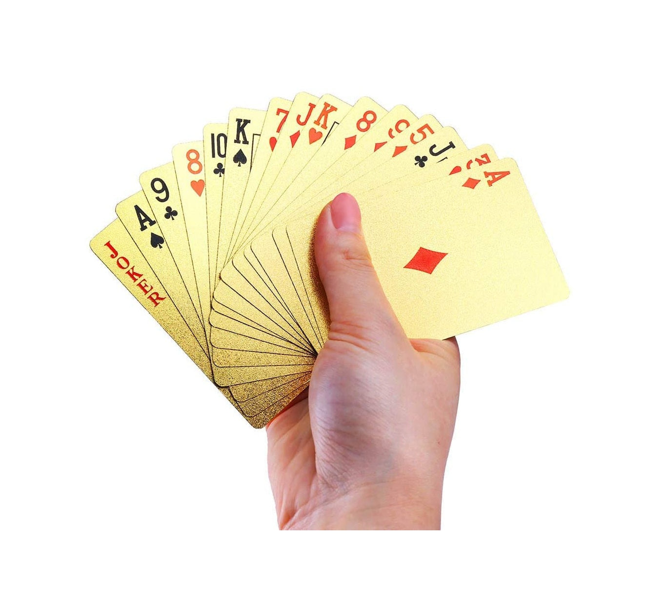 Plastic Gold Playing Cards Premium Poker Cards