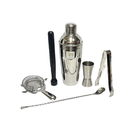 Dynore Stainless Steel 6 Pcs Bartender Martini Kit Set