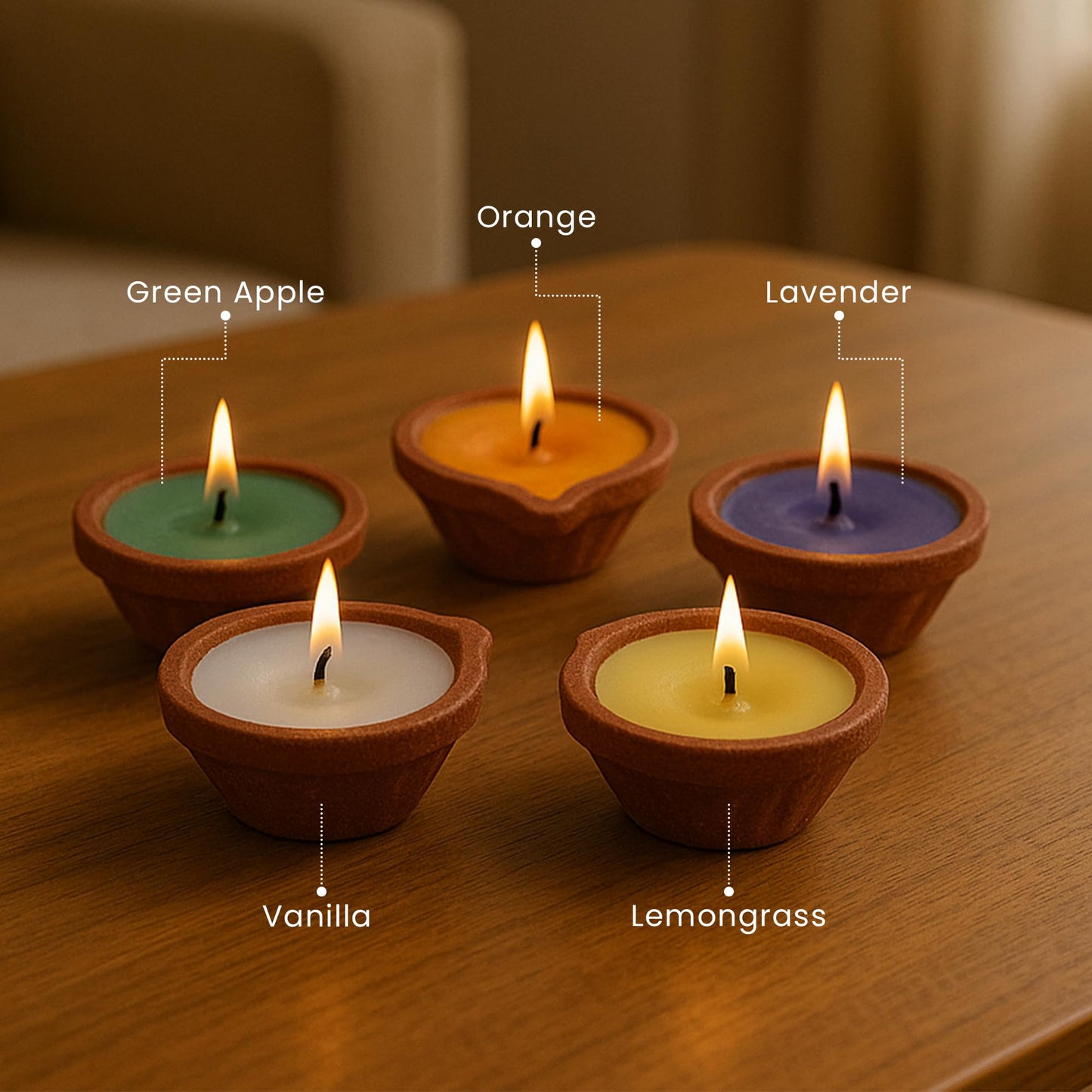 IRIS 5 AROMATIC GIFT CANDLES