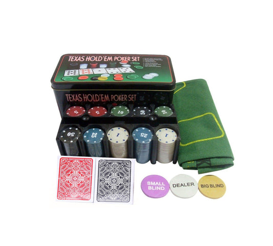 Casino Game Poker Set Card Game-200 Poker Chips - 1 Day Rent