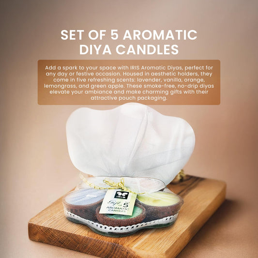 IRIS 5 AROMATIC GIFT CANDLES