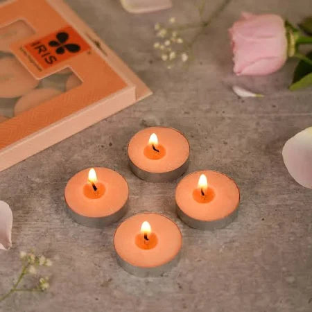 IRIS PEACH POMEGRANATE FRAGRANCE TEALIGHT CANDLE (PACK OF 15)
