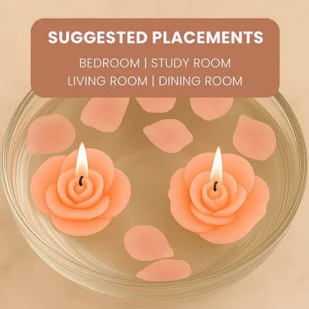 IRIS PEACH POMEGRANATE FLOATING CANDLE