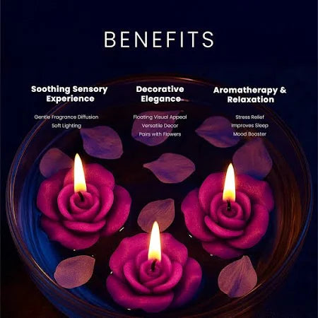 IRIS AROMATIC FLOATING CANDLE   ( PACK OF 2 )