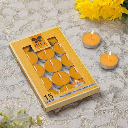 IRIS MANGO SORBET FRAGRANCE TEALIGHT CANDLE (PACK OF 15)